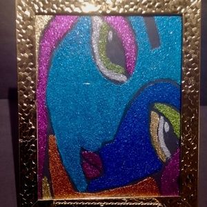 GLITTER GLAM GLASS PICTURE